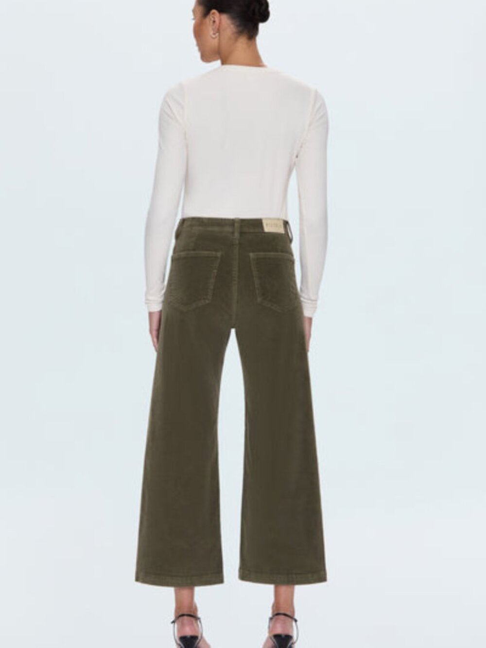 Pistola Denim Penny Crop High Rise Wide Leg Jean in Sequoia Multiple Sizes NWT - Picture 5 of 8